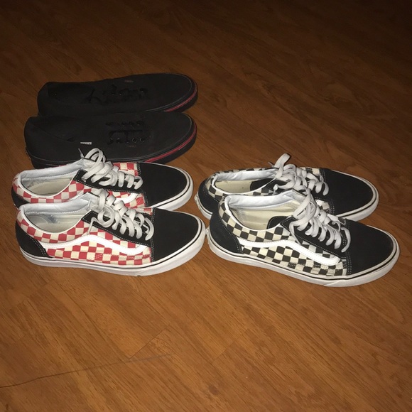 Vans Other - Low top vans bundle(only black fire vans left)